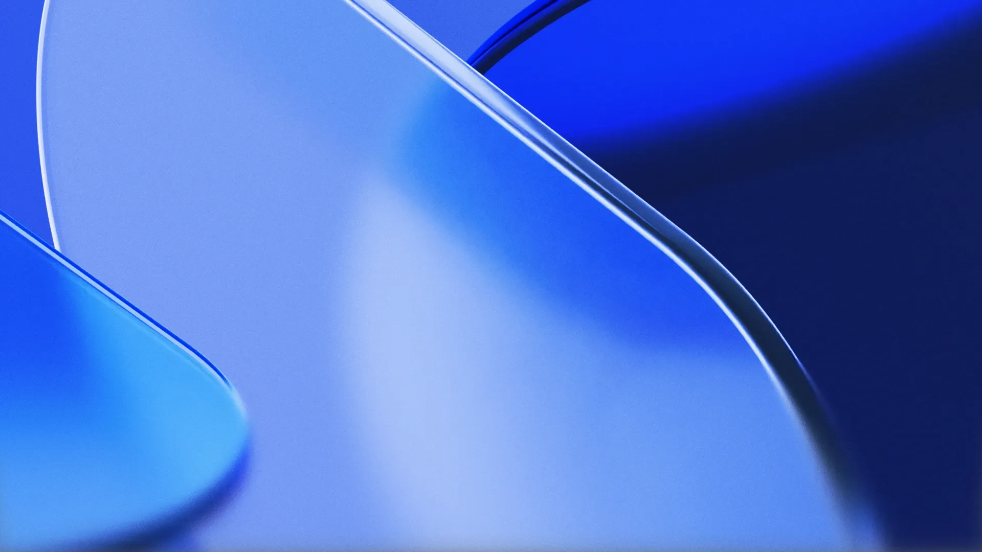 iVigee 3D abstract background asset with blue dimensional forms. Part of the iVigee brand identity system by WeGrow.